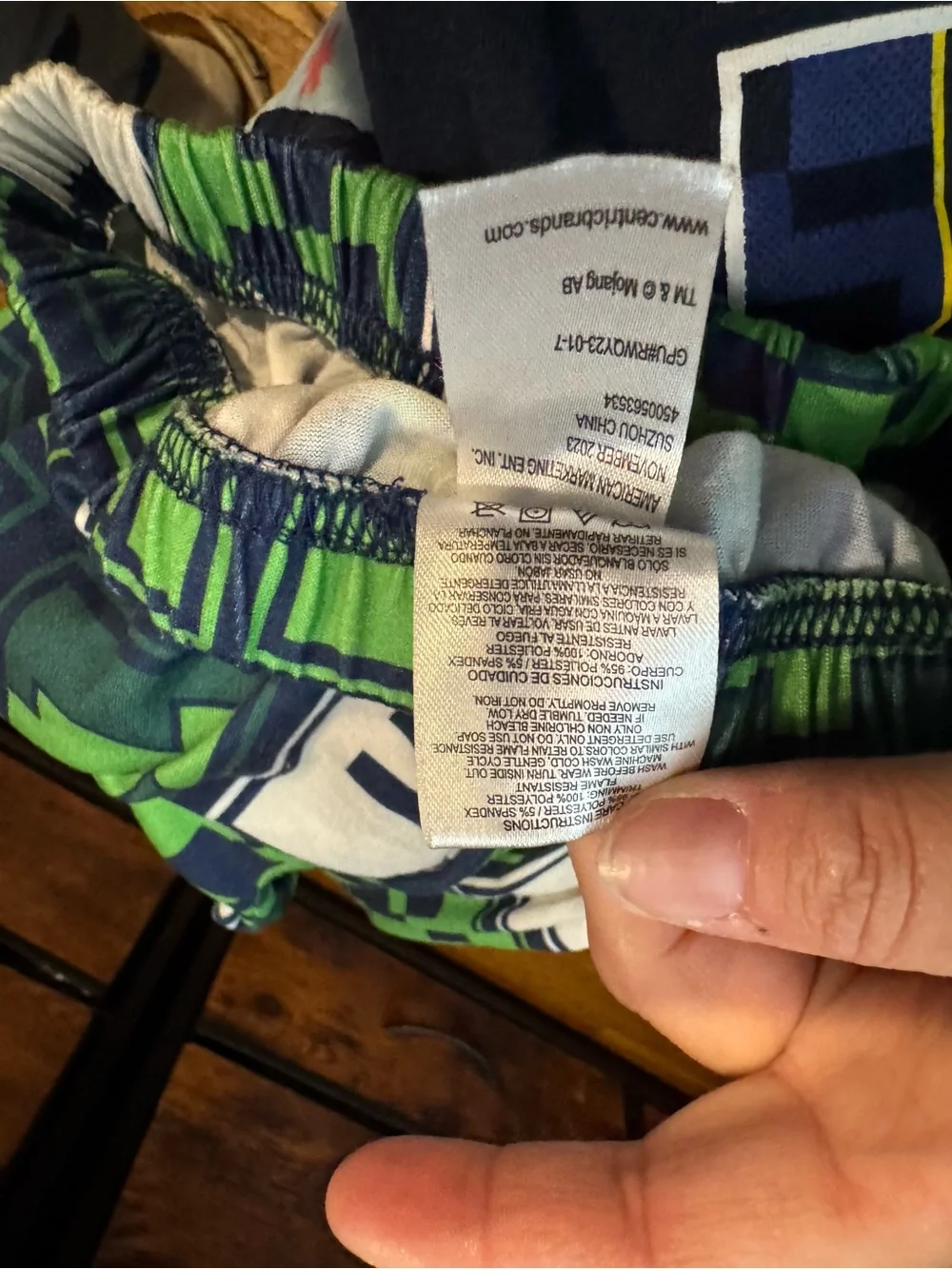 Minecraft Kids Navy and Green Creeper Pajama Set
